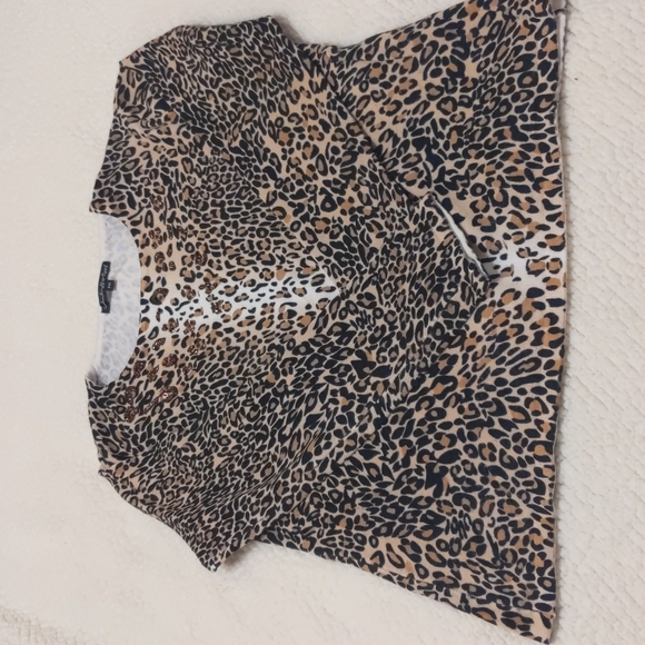 Animal print bling top - Picture 6 of 9